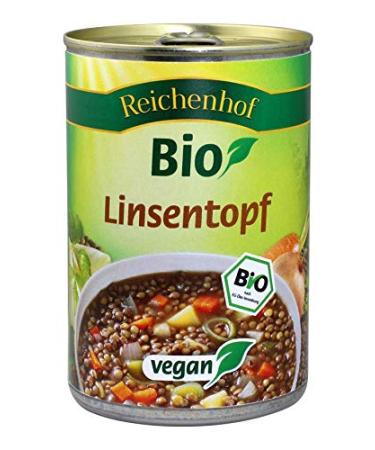 Reichenhof Bio-Pots 6er Box | Easy Vegan Lenspopf Chili Sin Carne & Goulash Soup Bundle (6 x 400g) - Organic Vegan Lentil Stew Included! - Buy Online on SooperMarket.com