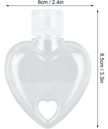 MUNEFE 2 Set Travel Bottle Travel Squeeze Bottle Plastic Liquid Bottle for Cosmetics Liquid Soap Portable Toiletries(Heart) - Buy Online on SooperMarket.com
