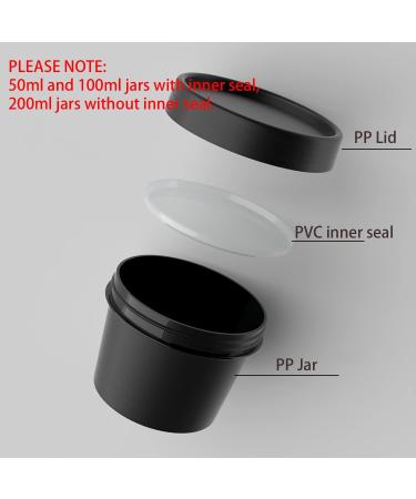 Plastic cosmetic jars empty jars 6 PC Empty 200ml Pink Facial Mask Wide Mouth Plastic Jars 200g Leakproof Cosmetic Pot Container with Lids with 6 PC Spatula (Color : Roze Size : 100ml) (Color : Gro 100ml Groen - Buy Online on SooperMarket.com