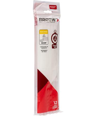 Arrow SS3M Full Size Slow Set Glue Sticks for Hot Glue Guns  Use for High Temp and Low Temp Crafting  Hobbies  and General Repair Projects  10-Inch by 1/2-Inch  Clear  12-Pack - Buy Online on SooperMarket.com