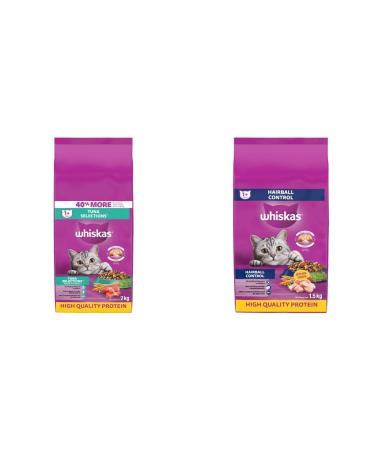 WHI Tuna 5x2kg + WHI Dry HB 6x1.5kgCA (Hairball Control) for Adult Cats