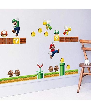 Super Mario Kids Room Wall Sticker - Fun and Colorful Bedroom Decor - Buy Online on SooperMarket.com