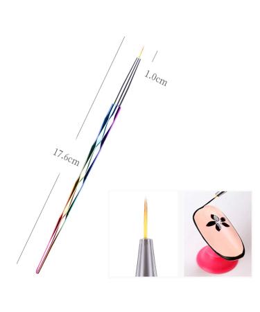 MWoot 10-Part Nail Brush Set | Nail Art Painting & Drawing Brushes for UV Gel & Acrylic Fingerails | Nail Liner Brushes & Accessories for Pedicure & Manicure - Buy Online on SooperMarket.com