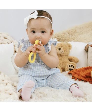 Oogiebear 360 Teether - Safe Teething Toy for Babies 3 Months+ | Soft Bristle Teddy Bear Silicone Teether - Seafoam - Buy Online on SooperMarket.com