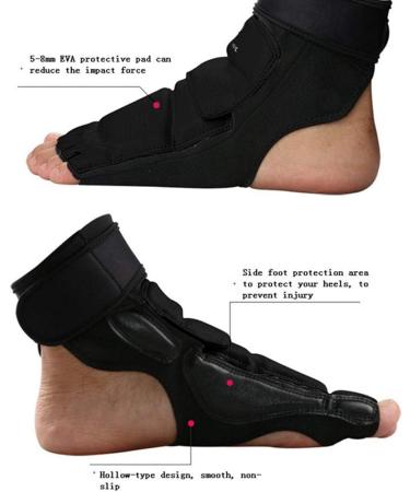Wonzone Taekwondo Boxing Foot Protector - Martial Arts Sparring Gear for Men Women Kids - Black Small - Buy Online on SooperMarket.com