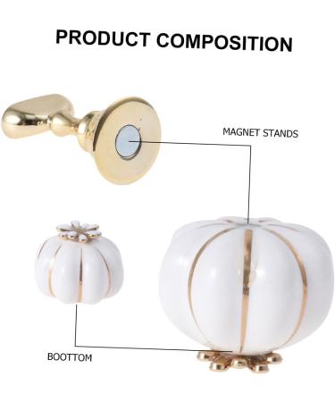 FOMIYES Nail art practice holder nail tips stand holders nail art practice stand Nail Holders Acrylic Base nail tip Display Stand fake Nail Display acrylic nail white Pearlescent makeup 5.4x3.5cm White - Buy Online on SooperMarket.com