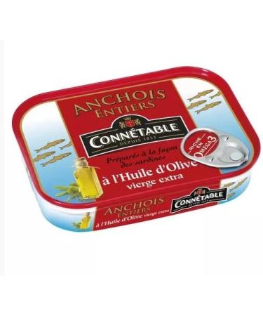 Connetable Anchovies in olive oil 100g - Pack of 3 - Buy Online on SooperMarket.com