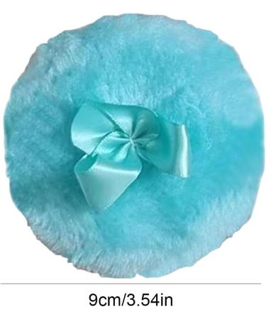 Body Powder Puff - Ultra Soft Round Face Body Powder Puff with Ribbon Bow - Body Powder Applicator for Baby Kid Adult Makeup Tool for Home & Travel Blue - Buy Online on SooperMarket.com