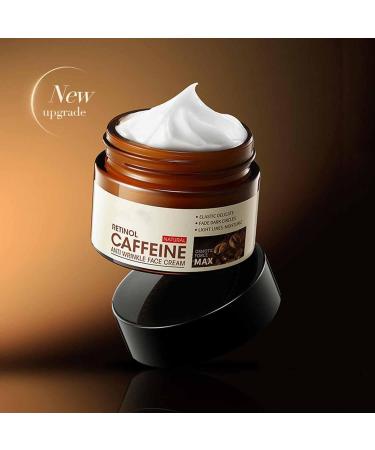 Hydrating Retinol & Caffeine Anti-Wrinkle Cream - Reduces Dark Circles Puffiness & Bags - 3PC Skin Care Set - Buy Online on SooperMarket.com