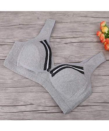 AYNEFY Nursing Bra - Lightly Padded Cotton for Breastfeeding & Pregnancy (XL Gray) | Prevents Sagging International Shipping Available - Buy Online on SooperMarket.com