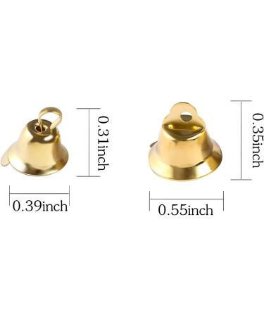 100PCS Small Gold Bells for Crafts - Mini Bells for Christmas Tree Pendants and Craft Making - Buy Online on SooperMarket.com