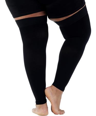 Mojo Compression Sports Thigh Sleeve for Hamstring & Quad Injuries Unisex Small Black | International Shipping Available - Buy Online on SooperMarket.com