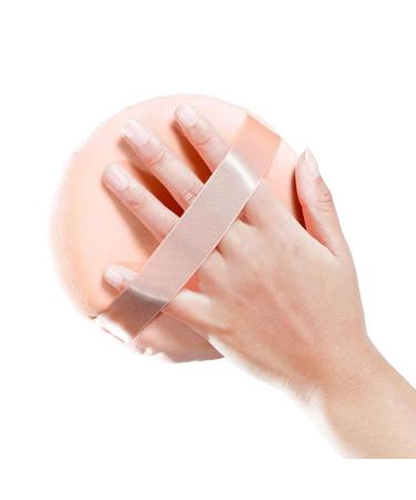 Buy White 13CM Large Round Facial Sponge Puff | Cotton Powder Puff for Makeup & Body | Ideal for Loose Powder & Foundation - Buy Online on SooperMarket.com