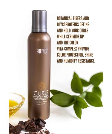 Surface Hair Curls Firm Styling Mousse - Define Hold & Shine 8 Fl Oz | International Shipping Available - Buy Online on SooperMarket.com