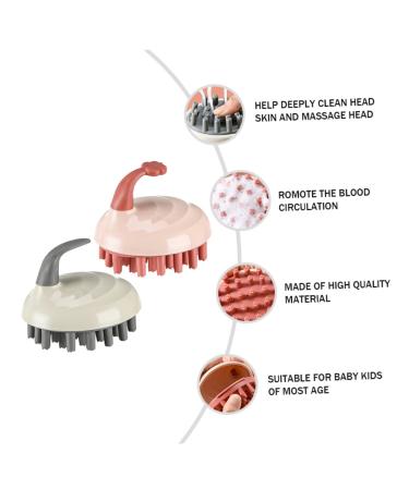 PLAFOPE 2pcs Kids Anti-Dandruff Shampoo Comb & Silicone Head Massager Set - Buy Online on SooperMarket.com