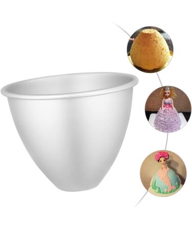 Alipis Cake Mold Princess Dress Cake Pan Chocolate Hemisphere Pan 3D Semicircle Doll Cake Tin Cake Baking Mold Girls Suit Doll Cake Pan 8 Inch DIY B013 Football Aluminum Alloy Doll - Buy Online on SooperMarket.com