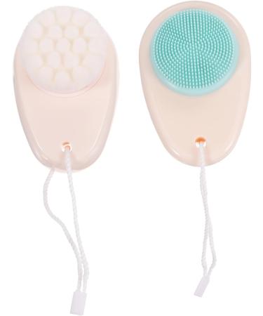 FRCOLOR Pack of 6 Double-Sided Facial Cleansing Brush Female Face Brush Deep Cleansing Brush Silicone Clean Facial Toner Painted Handle 3D Household Cleansing Milk - Buy Online on SooperMarket.com
