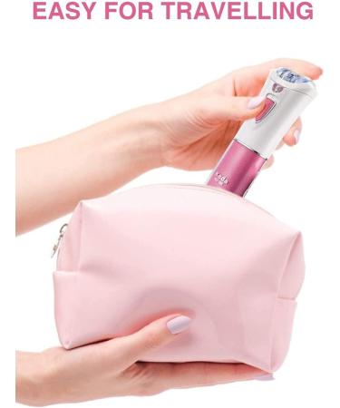 Lanmeri Smooth Glide Epilator for Women - Electric Hair Removal Device with LED - For Face, Body, Arms, Legs, Underarms, Bikini Area - Pink - Buy Online on SooperMarket.com