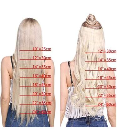 26 Clip in Hair Extensions Black to Mixed Blonde - 100% Synthetic 8pcs Straight Hair Pieces - Buy Online on SooperMarket.com