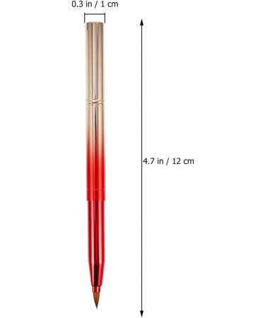 2Pcs Double- ended Lip Brush Retractable Makeup Brushes Portable Concealer Brush for Women Makeup - Buy Online on SooperMarket.com