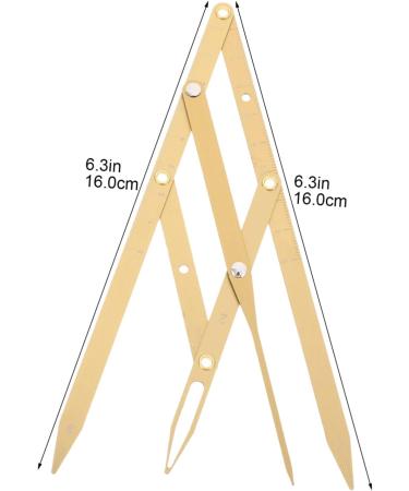 KALLORY 3 Pcs Second Generation Scale Metal Dies Printable Eyebrow Stencils Eyebrow Drawing Tool Make up 25x5x0.6cmx3pcs Goldenx3pcs - Buy Online on SooperMarket.com
