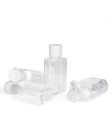 HULISEN 24 Pack 2 oz Clear Empty Hand Sanitizer Bottles | Travel Size Containers with Flip Cap | Refillable for Hand Sanitizer - Baby Shower Favor | Not for High Viscosity Liquids - Buy Online on SooperMarket.com