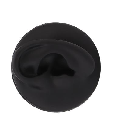 Kadimendium Simulation Ear Display Model Multi Functional Soft Teaching Tool Artificial Left Ear Model Professional Structure Black with Round Base for Wearing - Buy Online on SooperMarket.com