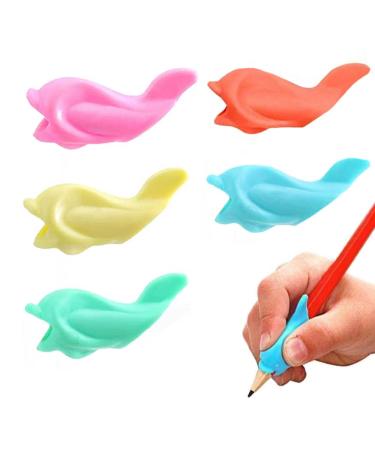 Pencil for children soft silicone ergonomic posture correction writing aid in different colors for children preschoolers children adults 5 pieces