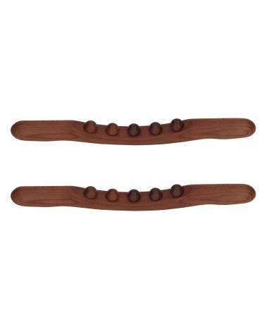 2pcs Wooden Scraping Stick 5 Massage Points Wooden Gua Sha Stick for Home
