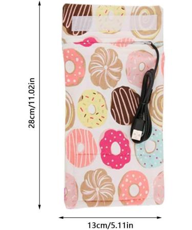 Portable USB Baby Bottle Warmer with Insulation Thermostat - Donut Pattern - Buy Online on SooperMarket.com