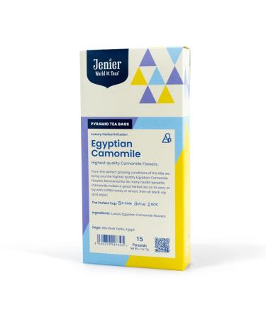 Chamomile Tea - Egyptian Camomile Flowers - 15 Biodegradable Pyramid Tea Bags