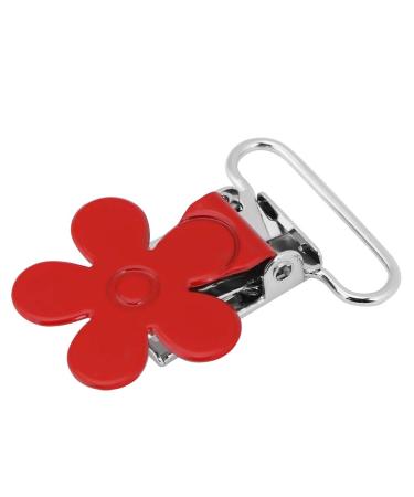 10 Pcs Mini Plum Shape Pacifier Suspender Clips - Durable Clip Holders with 25mm Ring Inner Diameter for Secure Baby Pacifier Attachment - Buy Online on SooperMarket.com
