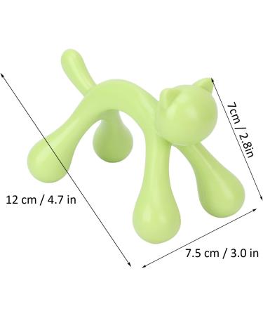 Buy Pressure Point Massager - Kitten Shape ABS Material Deep Tissue Handheld Device (Green) - International Shipping Available - Buy Online on SooperMarket.com