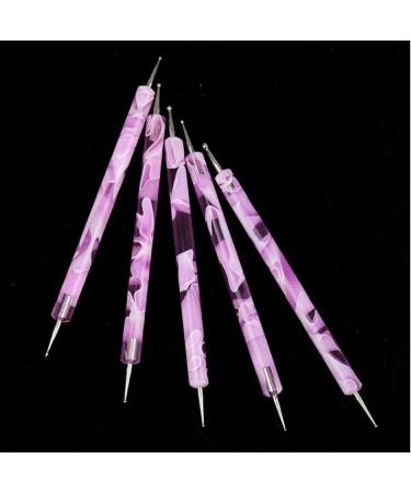 PiniceCore 5Pcs Nail Dotting Pen Set - 2-ended DIY Marbleizing Tool for Manicure & Nail Art | International Shipping Available - Buy Online on SooperMarket.com