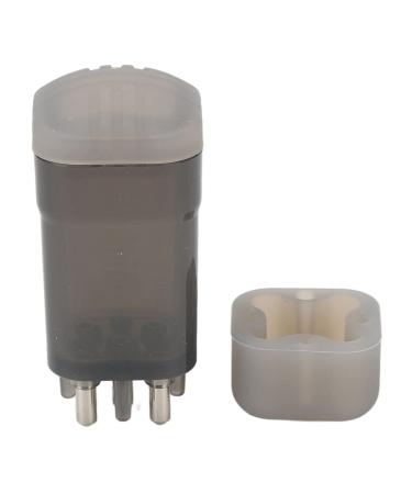 Naroote Hair Oil Applicator Scalp Oil Applicator Scalp Applicator Comb 8ml Capacity Transparent Empty Scalp Applicator Roller Bottle for Hair (Transparent Black)