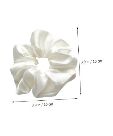 Wooneky 5pcs Bridesmaid Hair Accessories - Satin Elastic Hair Bands and Scrunchies Set in White - Wedding and Girls Hair Wrap - Buy Online on SooperMarket.com