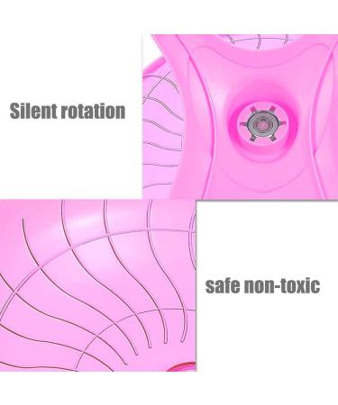 YuanYouTong Silent Hamster Wheel 7 Inch Exercise Wheel for Syrian Hamsters Hamster Flying Saucer Quiet Spinner Running Wheel for Gerbil Chinchilla Guinea Pig Mice Hedgehog Small Animals (Pink) - Buy Online on SooperMarket.com