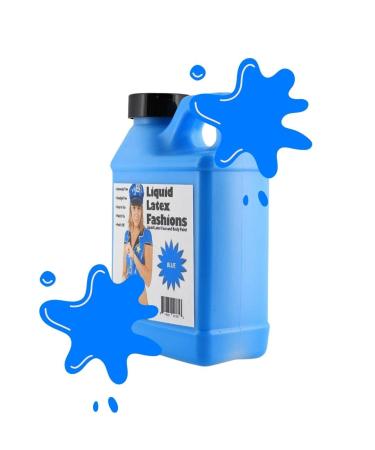 Liquid Latex Fashions - Ammonia Free Blue Halloween Makeup | Easy Apply Paint for Adults & Kids | Ideal for Art Theater Parties & Cosplay - 8 oz - Buy Online on SooperMarket.com