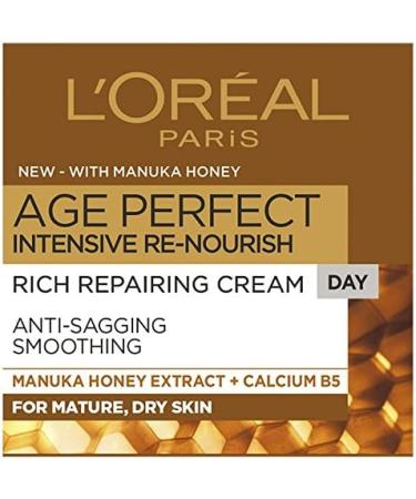 L'Oreal Paris Age Perfect Intensive Renourish Manuka Honey Day Cream for Mature & Dry Skin 50 ml - Buy Online on SooperMarket.com