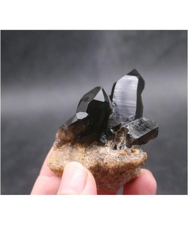Meditation Home Decor Natural Black Quartz Crystal Cluster Natural ore Sample Stone Healing Crystal for Home Decoration Collection and Gift Meditation Reiki 80g-100g Black - Buy Online on SooperMarket.com