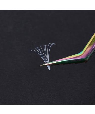 Colored 13mm White D Curl Easy Fan 0.07mm Eyelash Extensions - Self Premade Volume Lash Supplies - Buy Online on SooperMarket.com