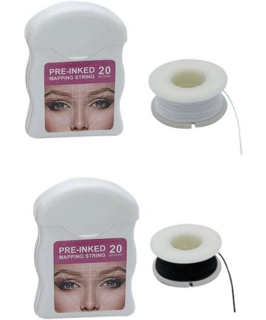 Eyebrow Mapping String Pre-Inked Microblading Mapping String Microblading Brows String Supplies Eyebrow Tool White - Buy Online on SooperMarket.com