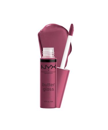 NYX PROFESSIONAL MAKEUP Butter Gloss Non-Sticky Lip Gloss - Cranberry Pie (Mauve Purple) 41 Cranberry Pie 0.27 Fl Oz (Pack of 1)