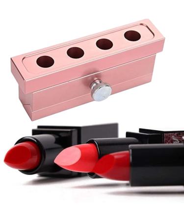 DIY lipstick form aluminum alloy lip balm DIY lipstick maker form make lip balm tool kit set (4 hole lipstick form)