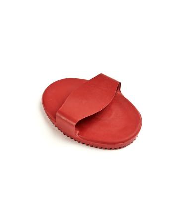 Shires Rubber Curry Comb - Large: Red