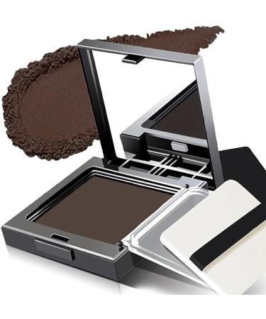 Hair builder for hair thickening full hair in seconds hair builder for an authentic look hair shadow powder natural waterproof sweat solid hairline shadow powder 12g(Dark brown)