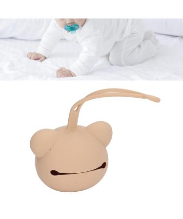 Bear Shaped Silicone Pacifier Storage Box for Newborns - Travel Holder & Accessories in Coffee Color - Buy Online on SooperMarket.com