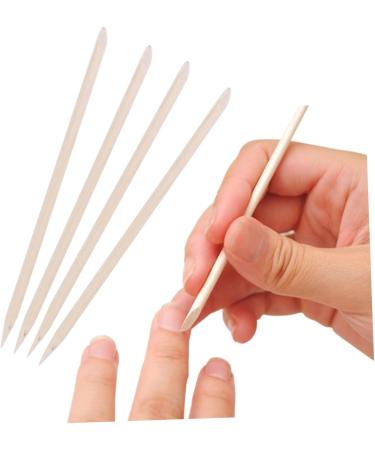 FRCOLOR 100pcs Nail Art Wood Sticks Orangewood Sticks for Nails Cuticles Nails Remover Tool Cuticle Sticks for Nails Nail Cleaning Sticks Wood Cuticle Pusher Wooden Sign Bamboo medium As Shown - Buy Online on SooperMarket.com