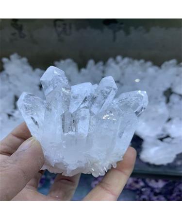 Room Decoration 1pcs Natural Crystal Cluster Raw Quartz White Stones Crystal Point Specimen Home Decoration Raw Crystals NaturalReiki Decoration (Size : 200-300g)