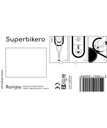 Bub-up Superbikero Bracelet for Bicycle & Scooter - Bright Integrated Mirror & Flexible Tape for Rear Mirrors & Turn Signals - Buy Online on SooperMarket.com